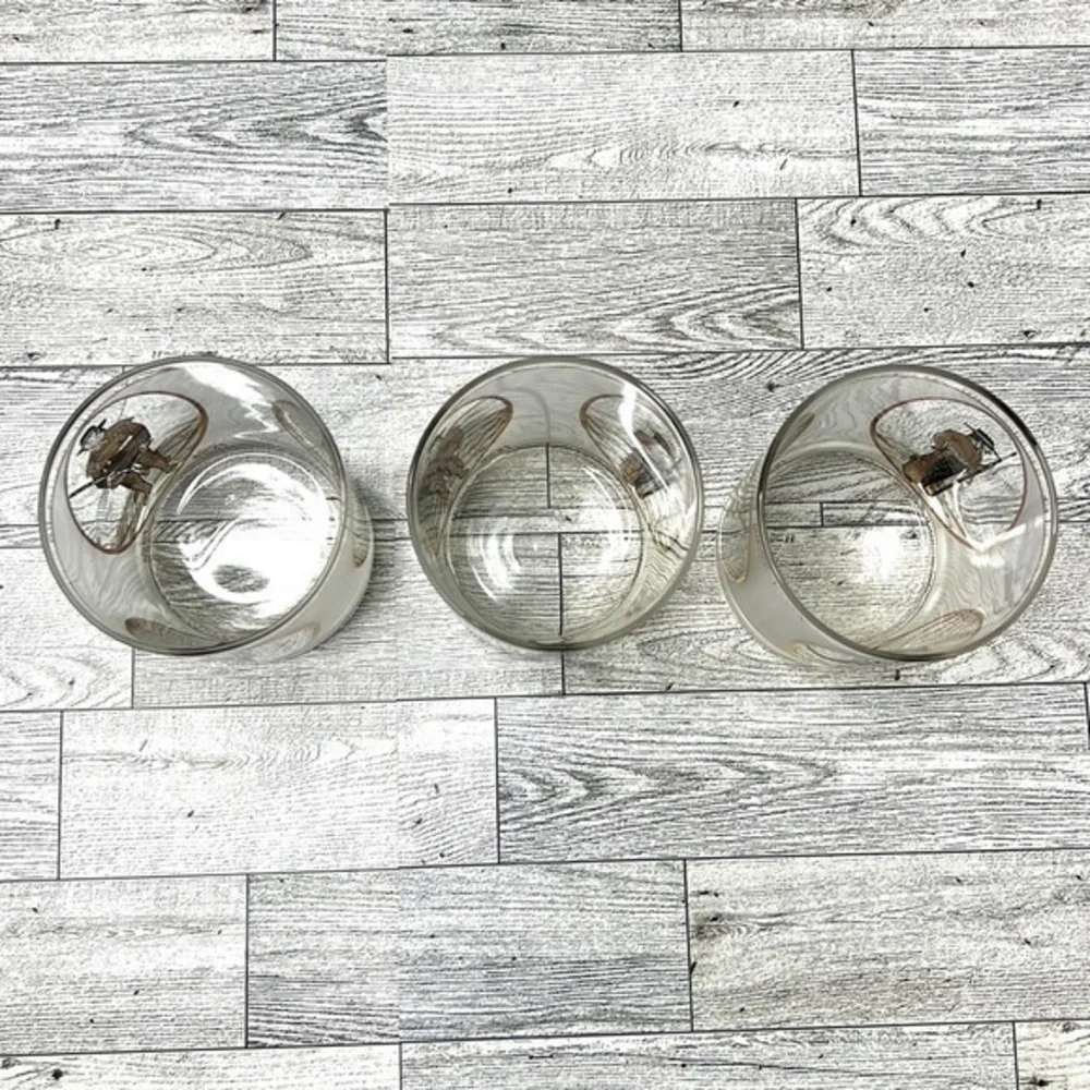 3 Vintage Texas 150th Anniversary Frosted Lowball Glasses